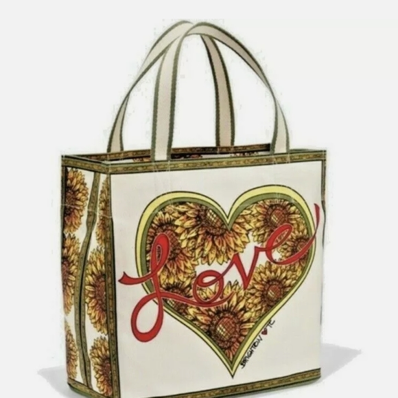 Brighton Handbags - Brighton large Sunflower Canvas tote bag Something Wonderful is About to Happen!